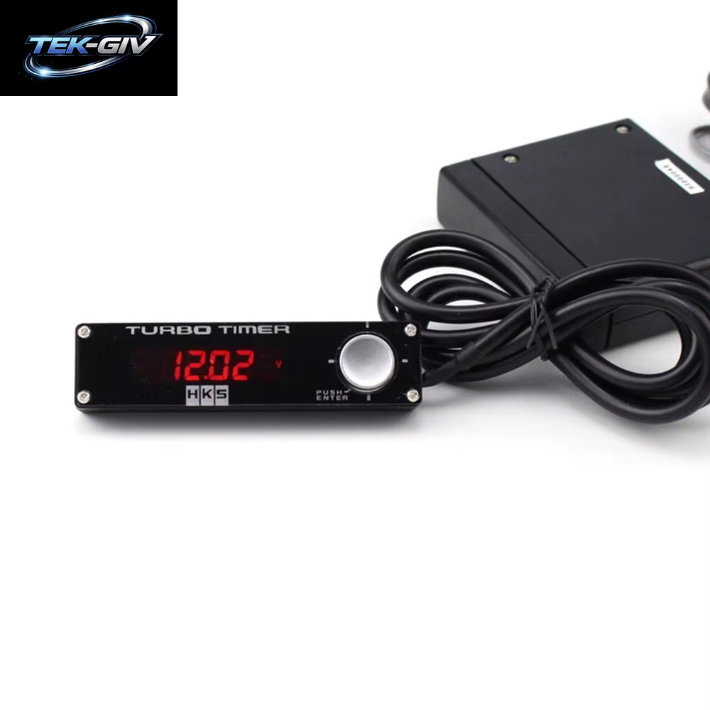 Typ 0, Rennwagen-Turbo-Timer, Weiß/Rot/Blau, Digitale Led-Anzeige 41001-AK009 Mit Logo