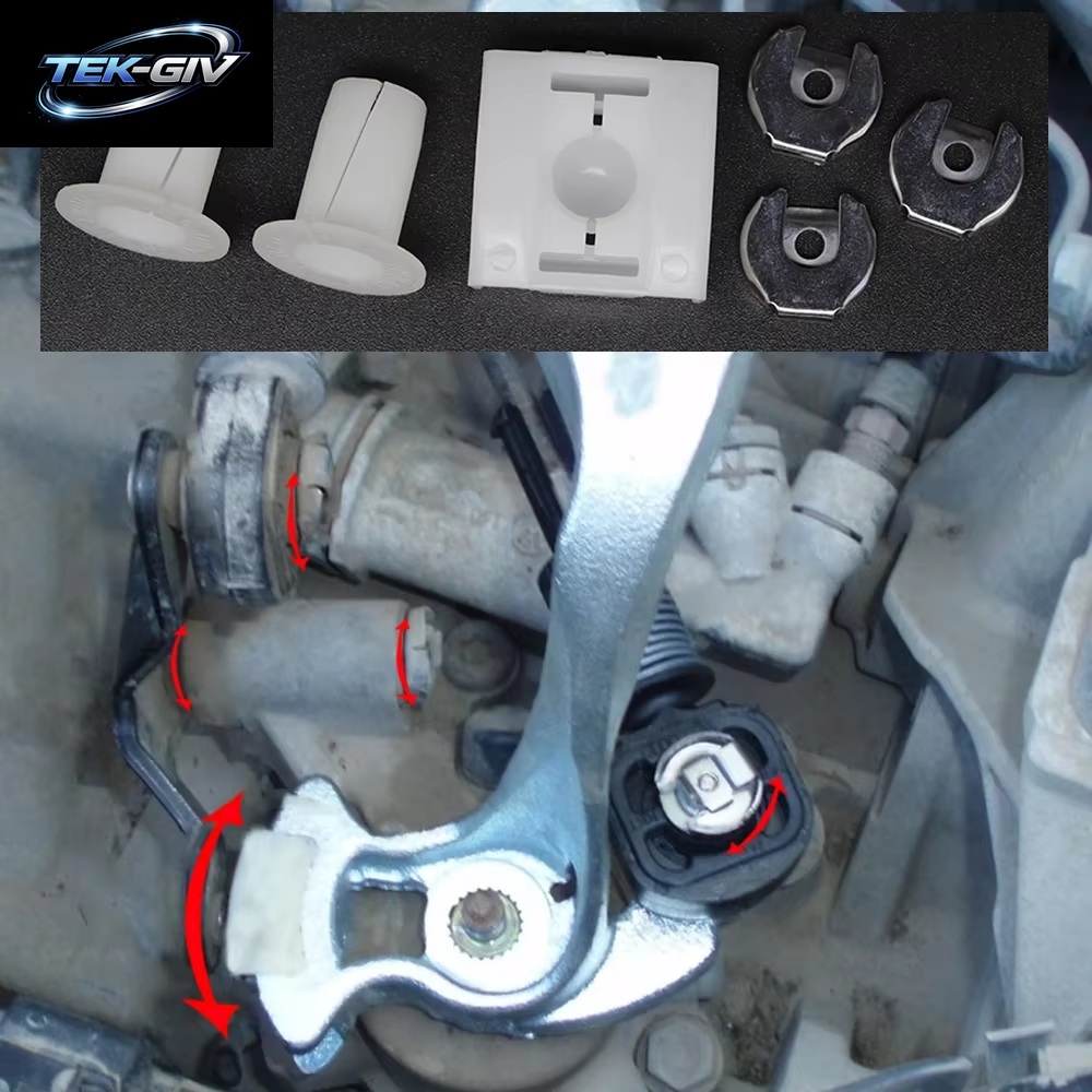 Für SEAT Ibiza 2002–2009 Leon 1M Alhambra 7V Schalthebel Gleitschuh Relais Lagerbuchse Gangwahlschalter Verkabelung Schalthebel Unterlegscheibe