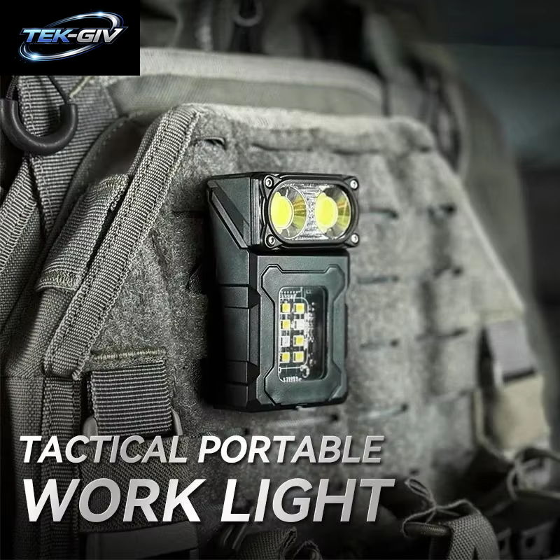 Im Freien Arbeitsleuchte Mini Tragbarer Magnet LED USB Wiederaufladbare Campingleuchte Mit Rucksackgurtclip Wanderwerkzeuge