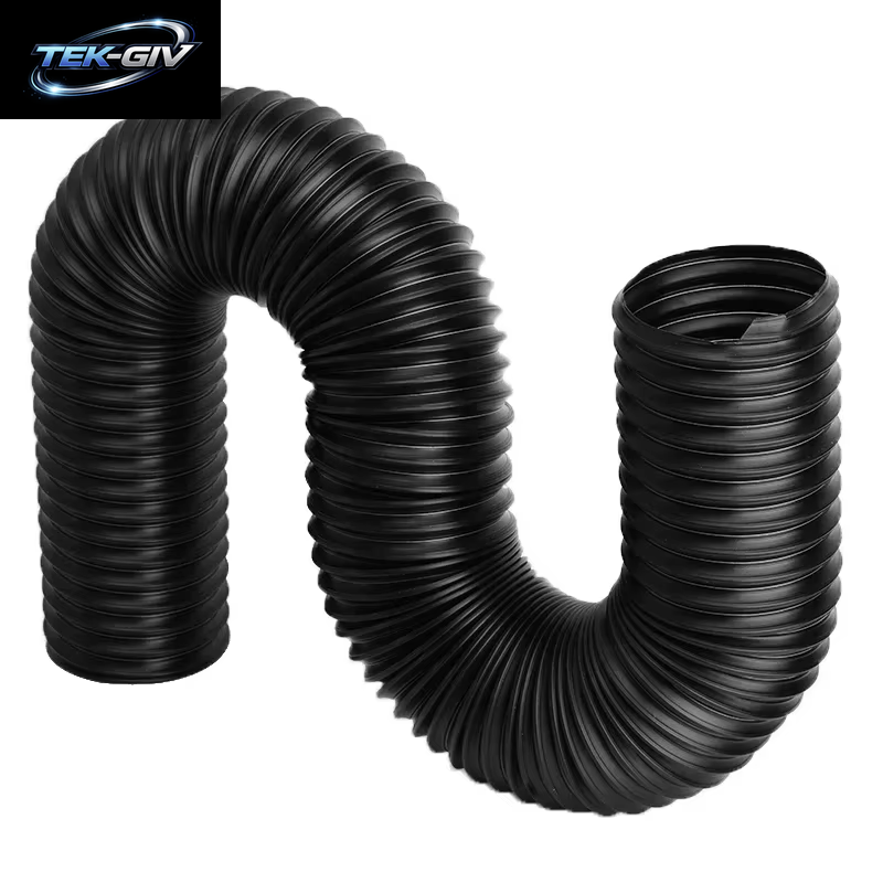1Pc Automotive Klimaanlage Filter Ansaugrohr Kits 76/63/51Mm Stahl Draht Wellluft Einlass Teleskop Kanal Schlauch Motoren