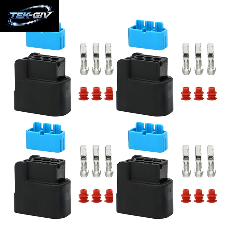 4X Für Honda K-Serie K20 K24 3-Pin Zündspule Pack Stecker Stecker Gehäuse Terminal Clip Trc-7035A-2.0-21K