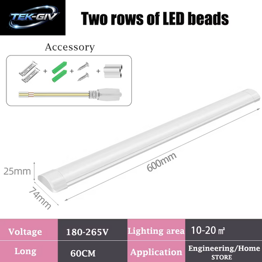 120CM Led Rohr Lichter 100W Led Lampen Bar 60CM Küche Unter Schrank Lampe Für Lager Büro Hause Kommerziellen Decke Wand Licht
