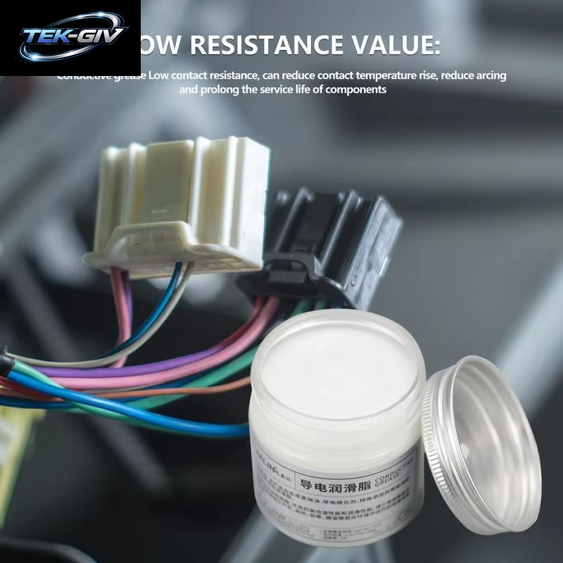 Elektrisches Kontaktfett, 100 G, Leitfähige Paste, Elektronik, Zündkerzen-Verbundfett, Wasserfest, Hitzebeständig, Dielektrisches Fett