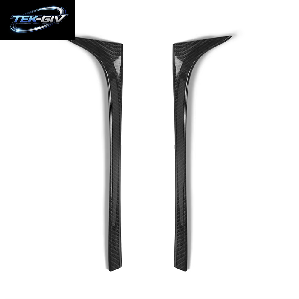 Für VW Golf 7 7,5 MK7 MK7,5 2014-2018 Glänzend Schwarz ABS Hinten Fenster Seite Stamm Spoiler Canard Canards Splitter Zubehör