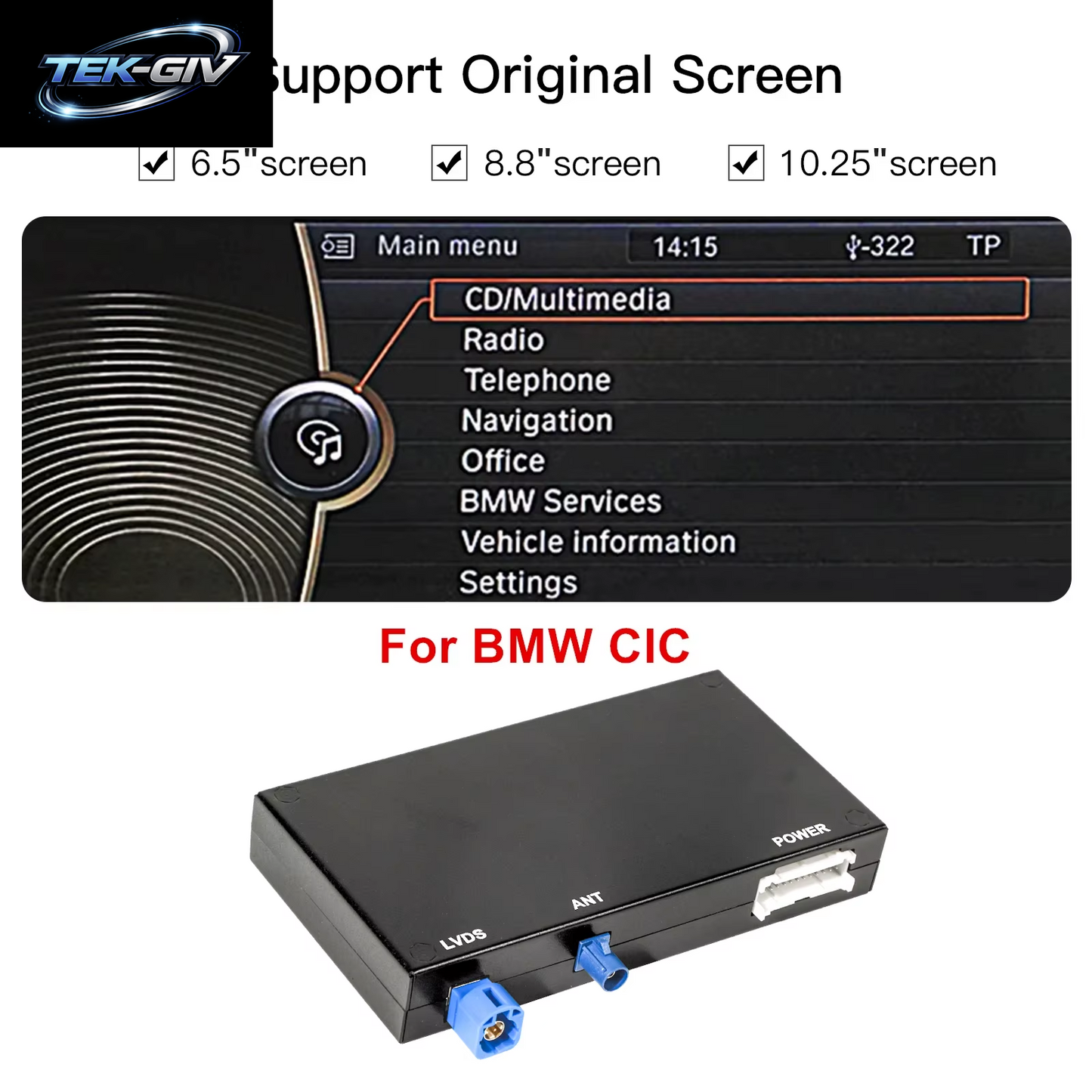 CARABC Wireless Carplay Für BMW MINI F30 F31 F20 F21 F10 F01 X5 E70 X3 F25 NBT CIC System Android Auto OEM Integrationsmodul