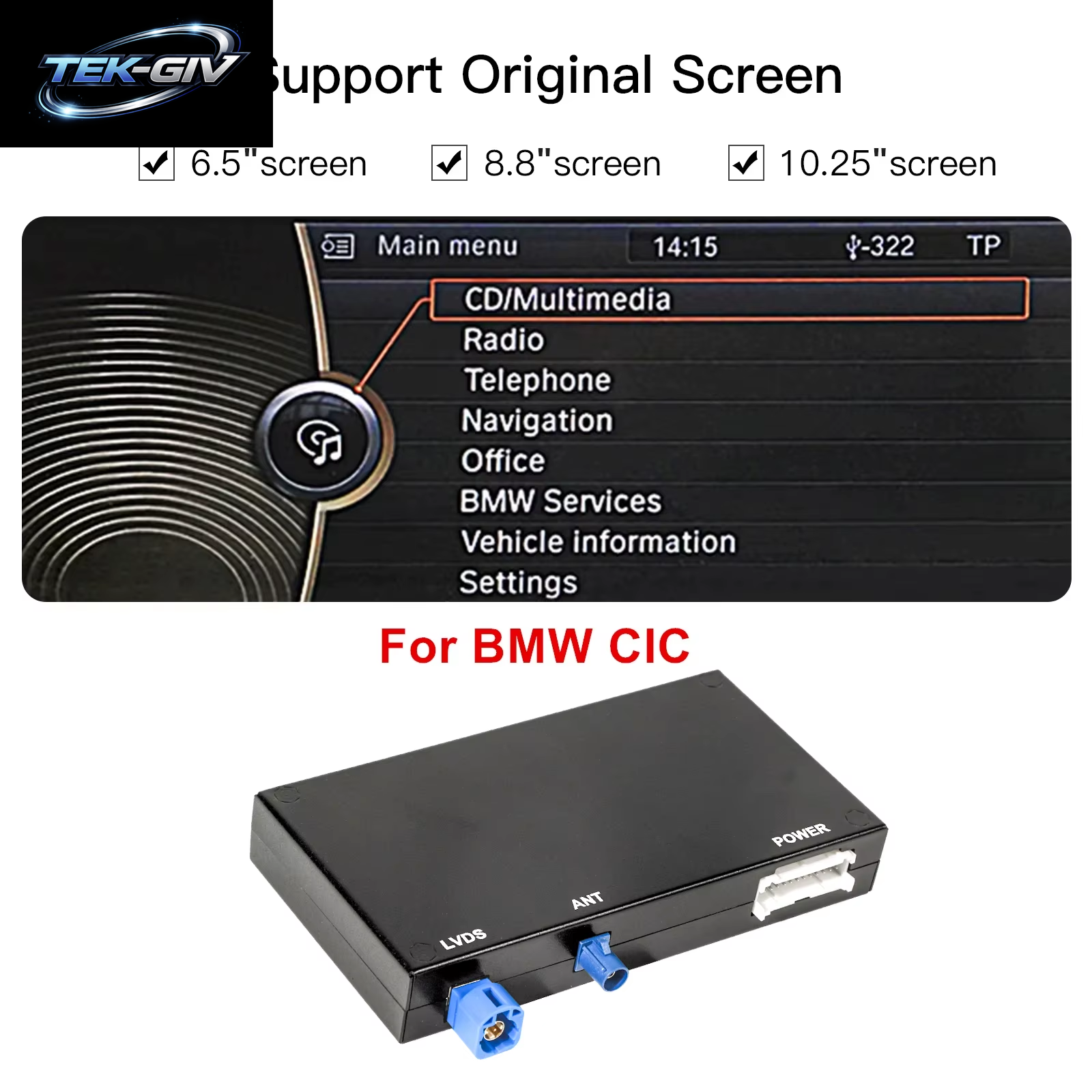 CARABC Wireless Carplay Für BMW MINI F30 F31 F20 F21 F10 F01 X5 E70 X3 F25 NBT CIC System Android Auto OEM Integrationsmodul