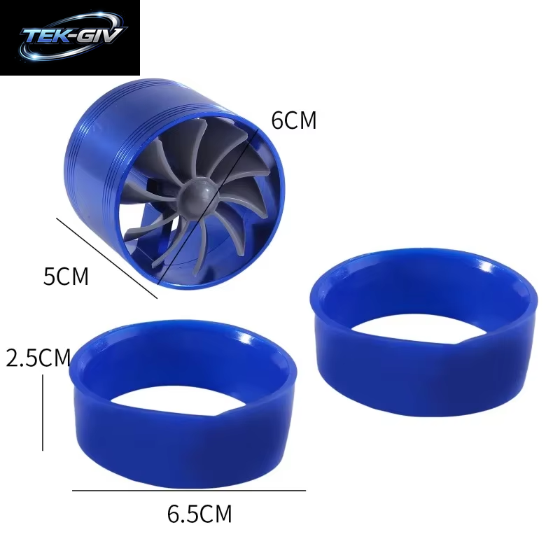 Auto Turbine Kompressor Turbolader Einzel Doppel Luftfilter Ansaug Ventilator Kraftstoff Gas Saver Kit Auto Ersatzteil