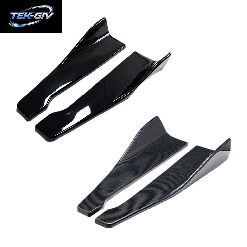 Universal Auto Vorne Hinten Stoßstange Streifen Lip Spoiler Diffusor Splitter Scratch Protector 48CM Länge Für Audi BMW HONDA