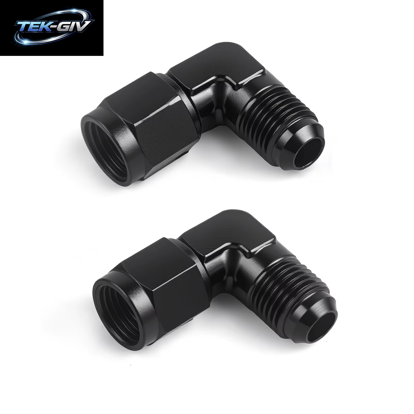 2 Teile/Los Aluminium AN6 AN8 AN10 Stecker Auf AN6 AN8 Weibliche 90 Grad Schwenk Koppler Apapter Fitting Heizöl Transformation Armaturen