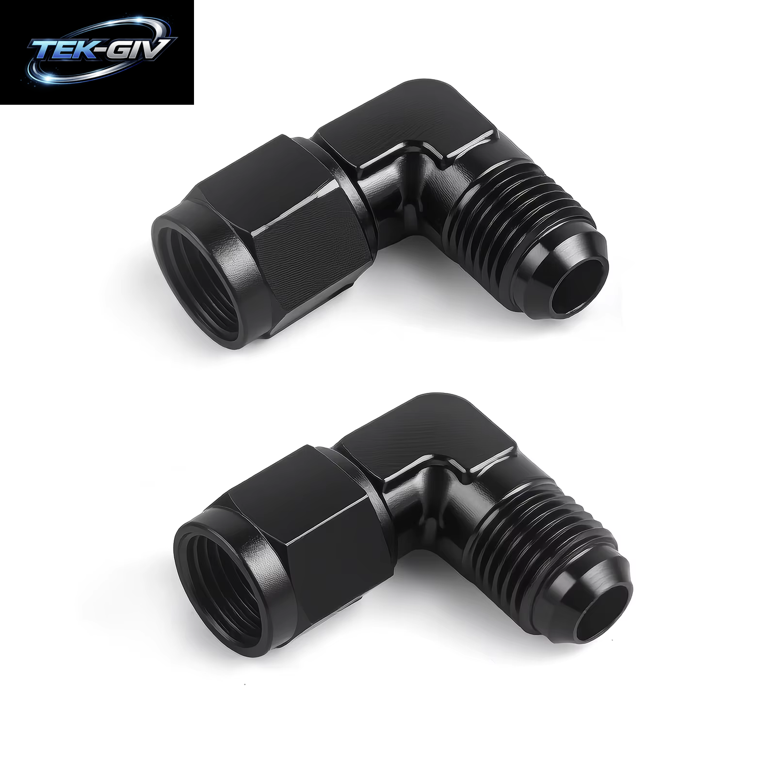2 Teile/Los Aluminium AN6 AN8 AN10 Stecker Auf AN6 AN8 Weibliche 90 Grad Schwenk Koppler Apapter Fitting Heizöl Transformation Armaturen