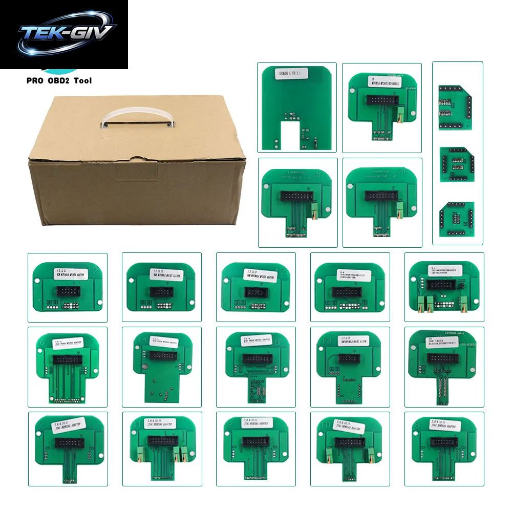 22 Stück Bdm-Adapter, Kompletter Satz Bdm-Rahmen Für KTAG KESS FGTECH BDM100 Sondenadapter, Led-Ecu-Ramp-Chip-Tuning-Tool, 22-Teiliger Adapter