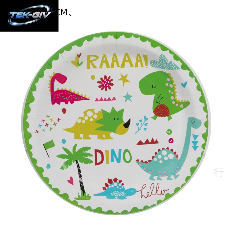 Dinosaurier Geburtstag Party Dekoration Papier Geschirr Set Tassen Teller Tischdecke Thema Luftballons Glücklich Hintergrund Liefert Für Kinder Jungen