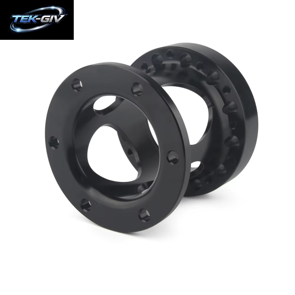 Neuer Ausgehöhlter Universal-Lenkradnaben-Abstandshalter 51/76/101 Mm Lenkradnabe Boss Kit Adapter Abstandshalter Schwarz