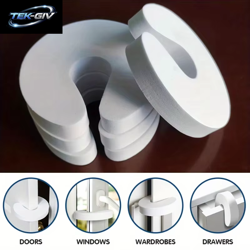 4 Teile/Satz Tür Stopper Türklinke Wand Schutz Kinder Tür Stopper Halter Stoßfest Tür Crash Pad Kinder Finger Schutz