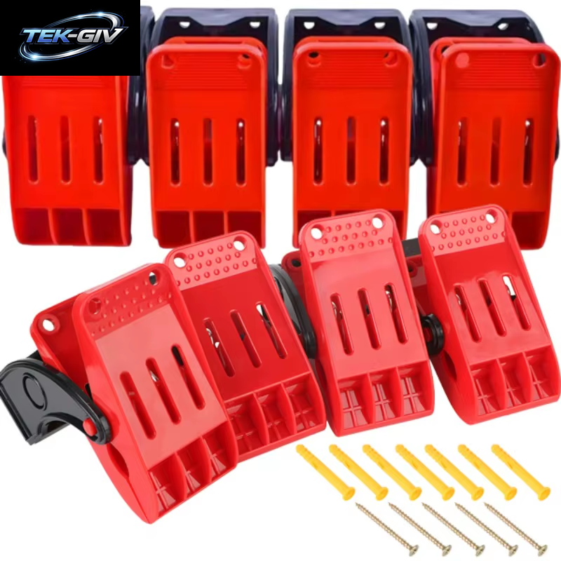 4Pcs Pinsel Haken Auto Befestigungen Reinigung Boden Pad Clips Teppich Waschen Klemmen Yoga Matten Feste Werkzeuge Ständer Halter Auto Zubehör