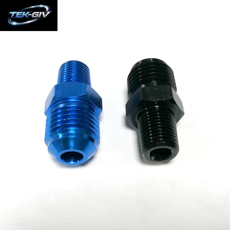 An6 Bis 1/8 "Npt Gerade Aluminium-Stecker Fackel Heizöl Anschluss Adapter Ölkühl Anschluss