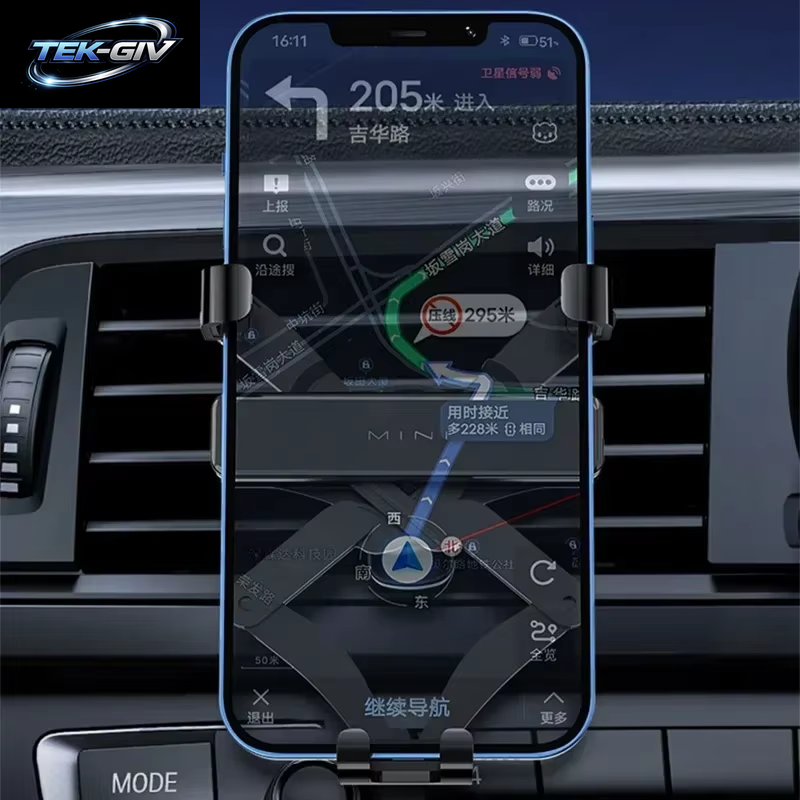 Autotelefonhalter Schwerkraft Handy Ständer GPS Unterstützung Für 4,7-6,7 Zoll Handy Air Outlet Vent Clip Halterung Zubehör