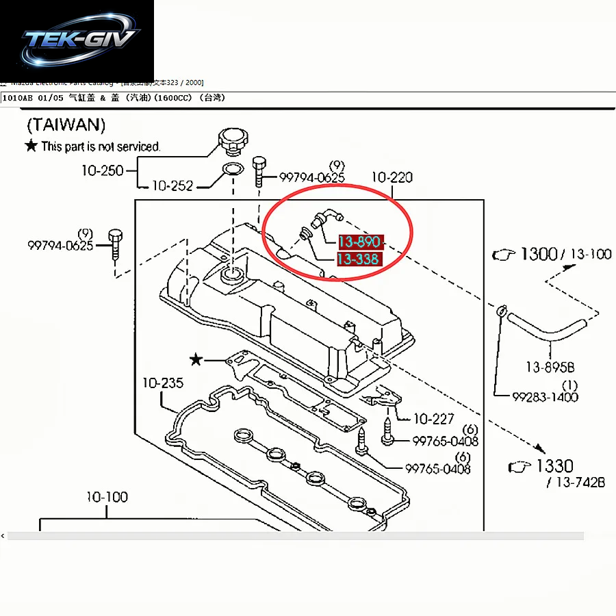 Auto Motor PCV Ventil Für Mazda 323 Protege BA BG BJ 626 Mazda 2 Demio DE MX-3 Mx-5 Mazda 3 2004-2012 BK BL BT-50 B541-13-890A