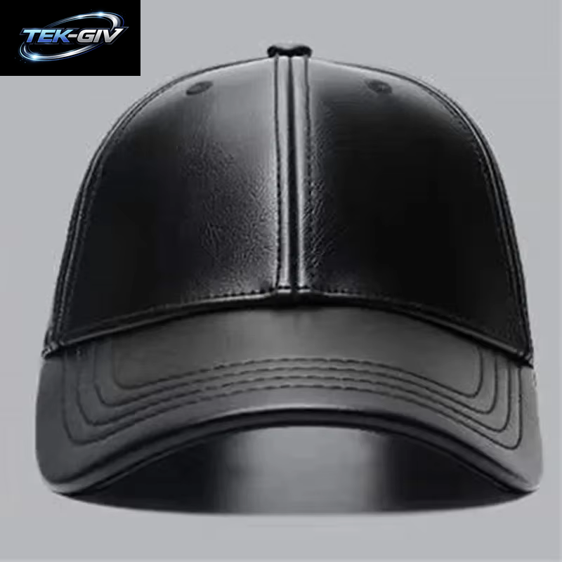 Unisex Einfarbig Leder Baseball Caps Frühling Und Herbst Outdoor Einstellbare Casual Hüte Hip Hop Hut Sonnenschutz Hut