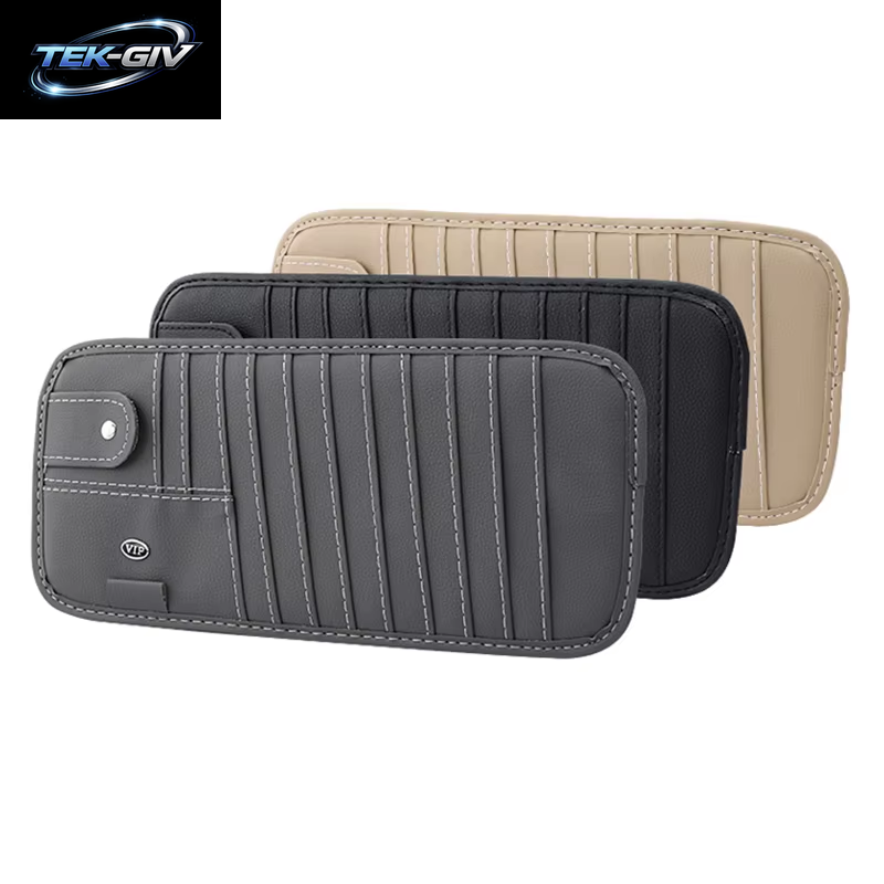 Auto-Cd-Hülle, Fahrzeug-Sonnenblende-Organizer Für Autos Mit Dvd-Aufbewahrungshüllen, Stifthalter, Sonnenbrillenhalter, Kartenfach