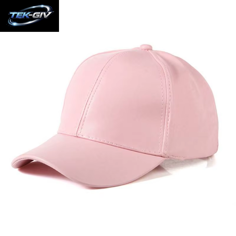1PC Unisex Solide Männer Frauen Baseball Kappe PU Leder HIP HOP Snapback Caps Hüte Für Männer Baseball Caps Schwarz Einstellbare Hut