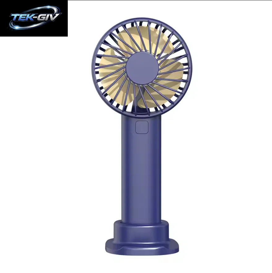 USB Mini-Handventilator Mit Starkem Wind, Tragbar, Leise, Wiederaufladbar, Desktop-Luftkühler Mit Telefonhalter, Kühlventilator Für Reisen Im Freien