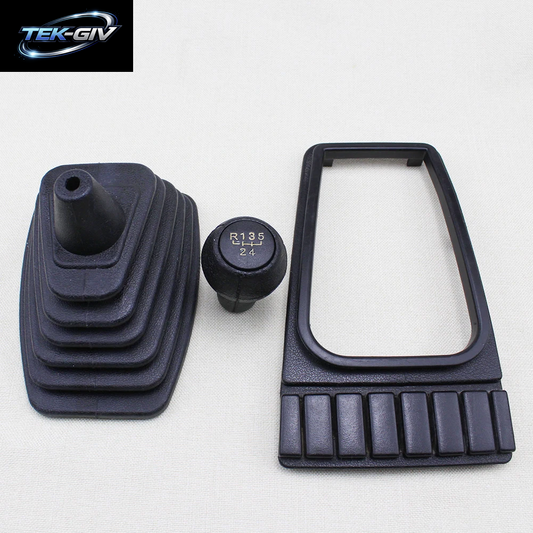 KUMMYY 3PCS Auto GEAR SHIFT GAITER BOOT COVER Griff Knopf Rahmen 191863216 191711115 Passend Für VW GOLF MK2 II JETTA II MK2 1985-1992
