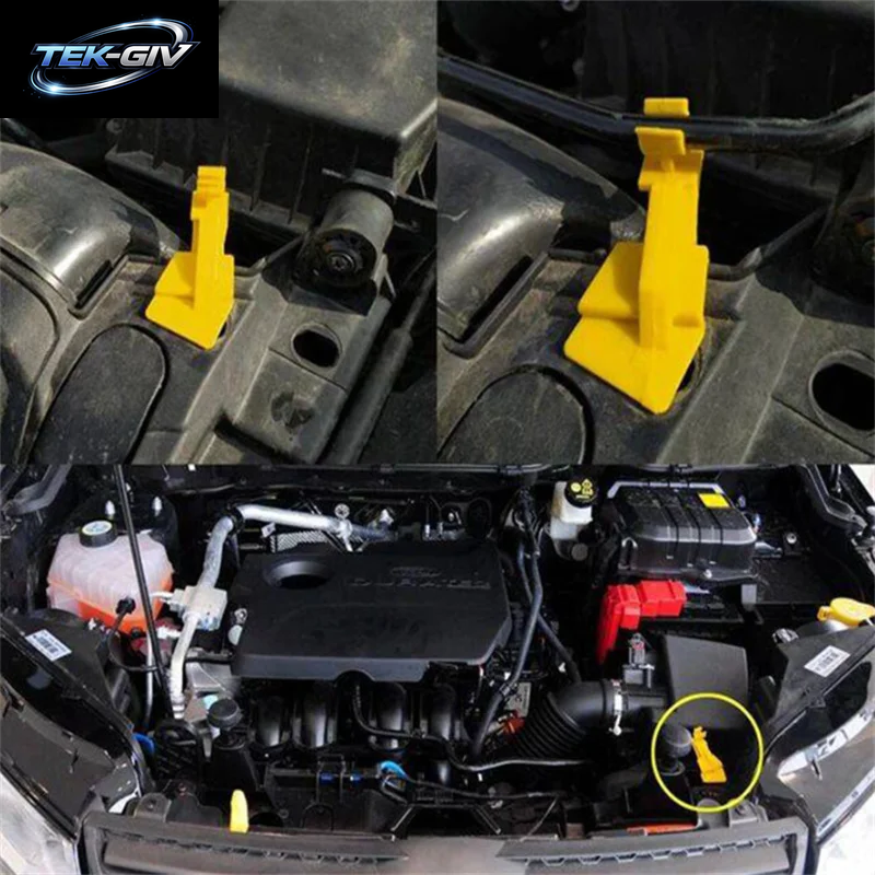 1PCS Auto Motoren Haube Unterstützung Bar Stütze Befestigung Basis Clips Für Ford Fiesta Auto Innen Zubehör 091011121314