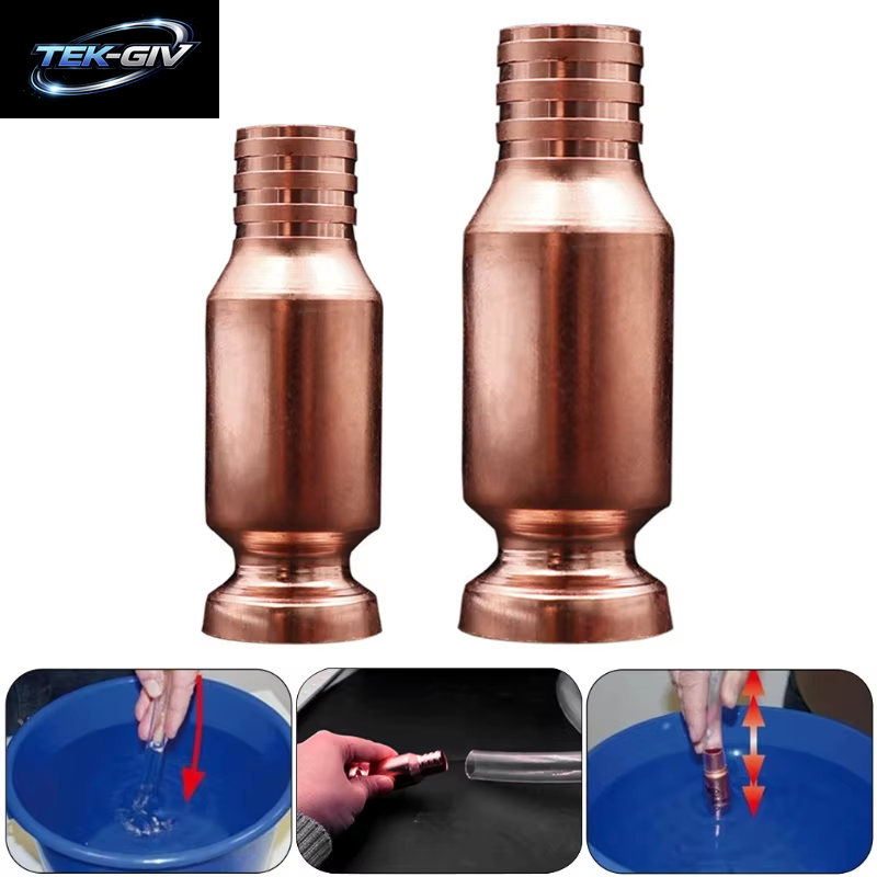 Abgrifffeste Jiggler Express Shaker Siphon Selbstansaugende 15/19Mm Kupfer Pumpe Kopf Selbstansaugende Schlauch Düse