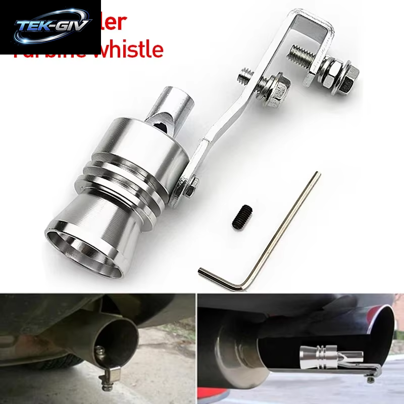 Universeller Aluminium-Turbo-Sound Auspuff-Schalldämpfer Pfeife Auto Blow-Off-Ventil-Simulator Für Alle Autos Und Motorräder
