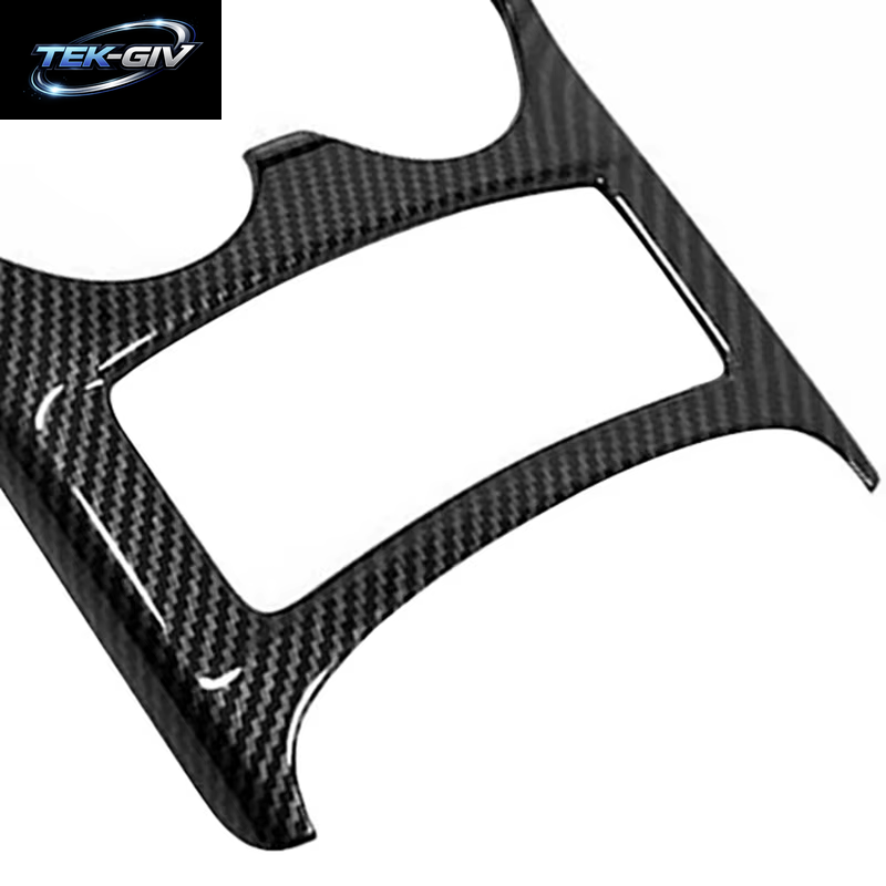 Auto Carbon Fiber Vorne Sitz Center Control Wasser Flasche Tasse Halter Abdeckung Trim Für Nissan Qashqai J11 2014-2020