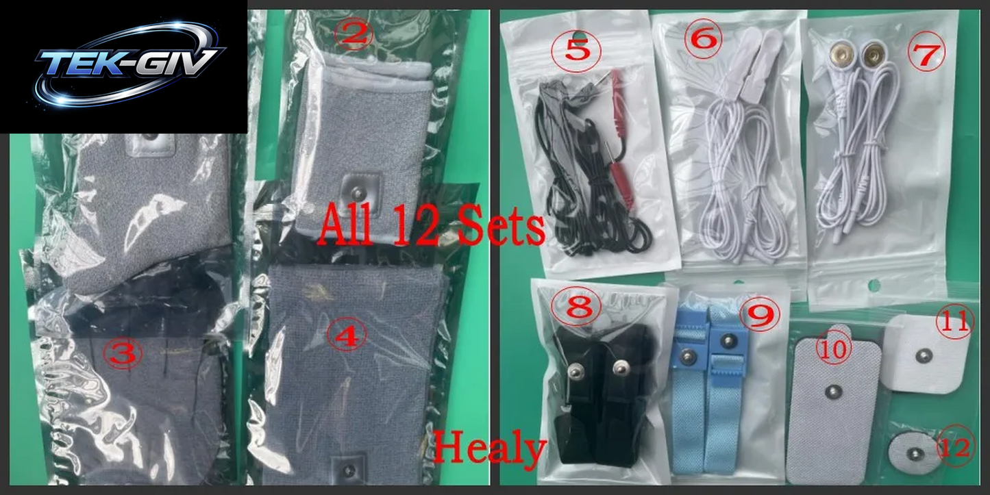 2 HEALY KOMPATIBELES OHRCLIP-KABEL, KLEBER ELEKTRODEN, ANSCHLUSSKABEL, KORDEL-ARMBÄNDER, ARMBÄNDER, SOCKEN, Kniepolster, ZUBEHÖR