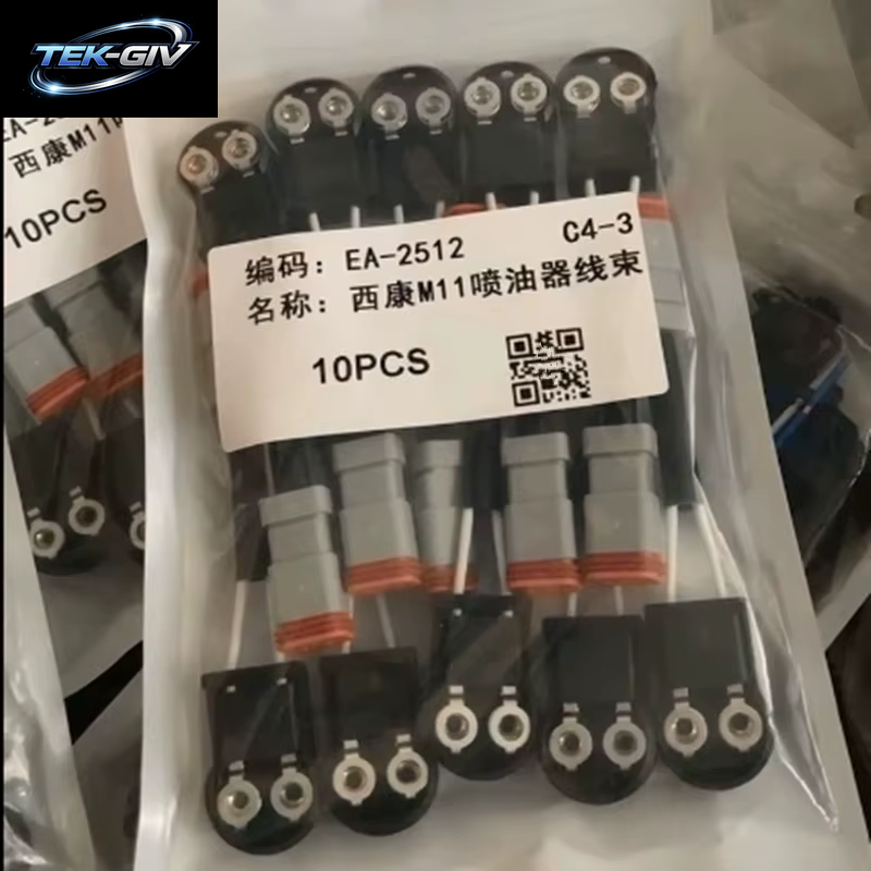 10 Stück Für Cumminss ISM11 QSM11 Motor M11 Diesel Common Rail Injektor Stecker 455- 73803682 3071626 Kabelverbinder Für Kabelbaum