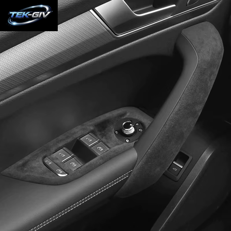 Für LHD Audi Q5 2018 2019 2020 2021 2022 2023 2024 Italienische Wildleder-Verkleidungen Innenraum-Verzierungen Für Türen, Schaltwippen, Mittelkonsole