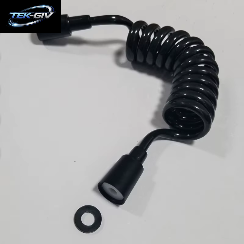 Glanz Schwarz Stil Frühling Dusche Schlauch Wc Bidet Verbinden Rohr PVC Telefon Linie Stil 150 Cm/200Cmm