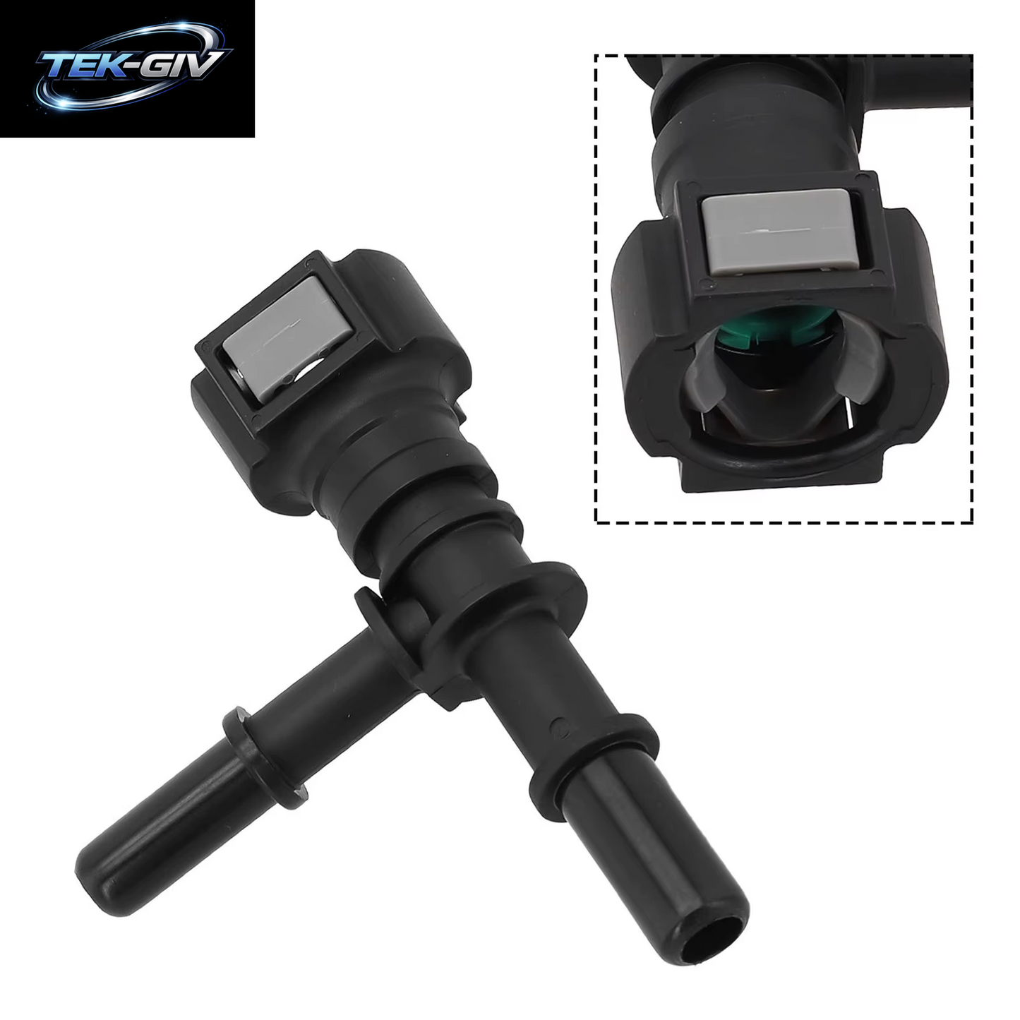 9,49 T-Anschluss Auto Kraftstoff Schlauch Schnell Stecker Stecker Schnell Release Schlauch Fitting Nylon Öl Linie Rohr Adapter Gute Abdichtung Perfor