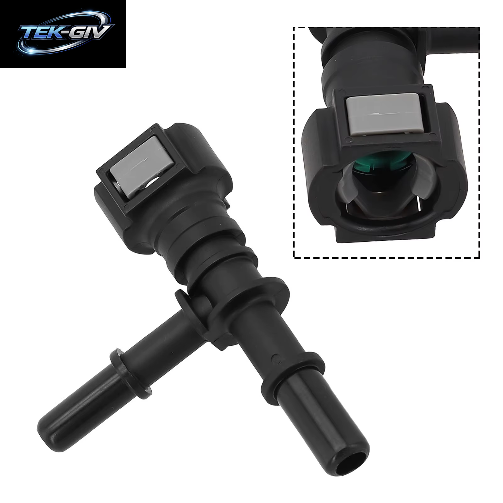 9,49 T-Anschluss Auto Kraftstoff Schlauch Schnell Stecker Stecker Schnell Release Schlauch Fitting Nylon Öl Linie Rohr Adapter Gute Abdichtung Perfor