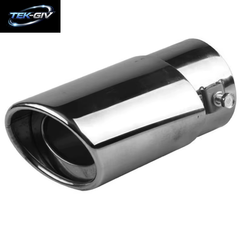 Universal Auspuff Spitze 63Mm Auto Auspuff Outlet Edelstahl Auto Schwanz Hals Auspuffrohr Dekoration Änderung Zubehör Für Auto