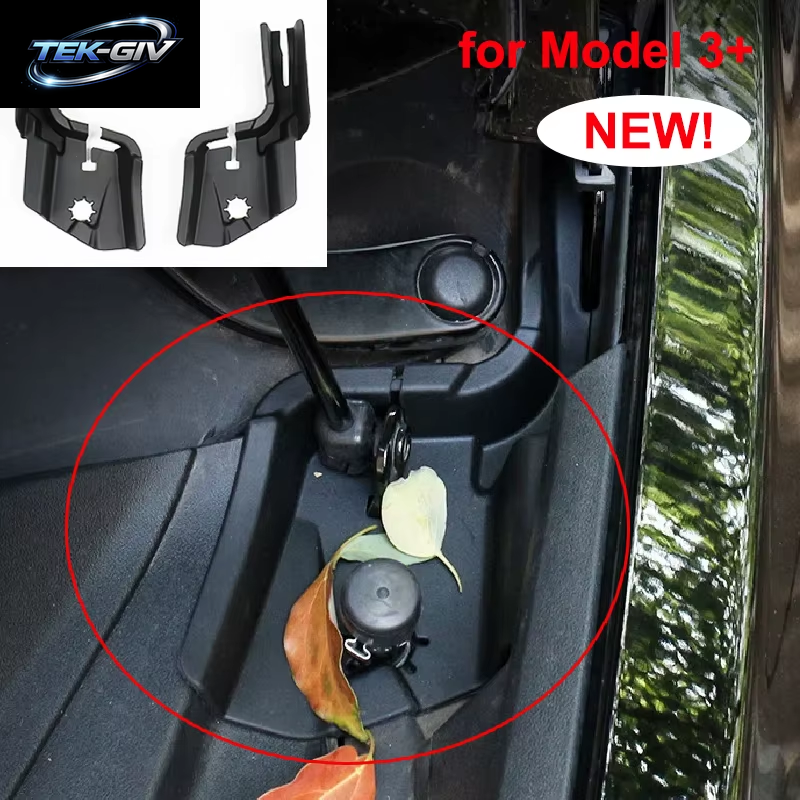 Für Tesla Modell 3 + Highland 2024 Front Trunk Hood Wasser Guide Gerät anti Verstopfung Net Frunk Debris Filtration Schutzhülle