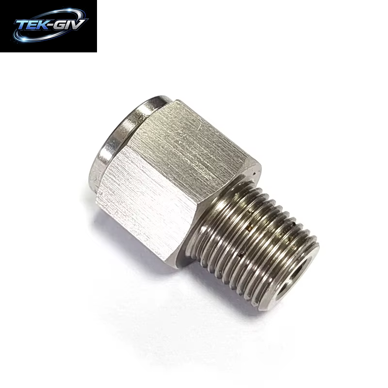 1/8" Npt-Stecker Auf M10X1,0 Innengewinde, Edelstahl-Öldruckmanometer-Aufnahmeadapter