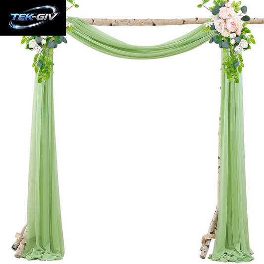 Hochzeit Bogen Drapiert Stoff Terrakotta Schiere Chiffon Rost Vorhang Hochzeit Bogen Vorhänge Zeremonie Empfang Hintergrund Geburtstag Dekor