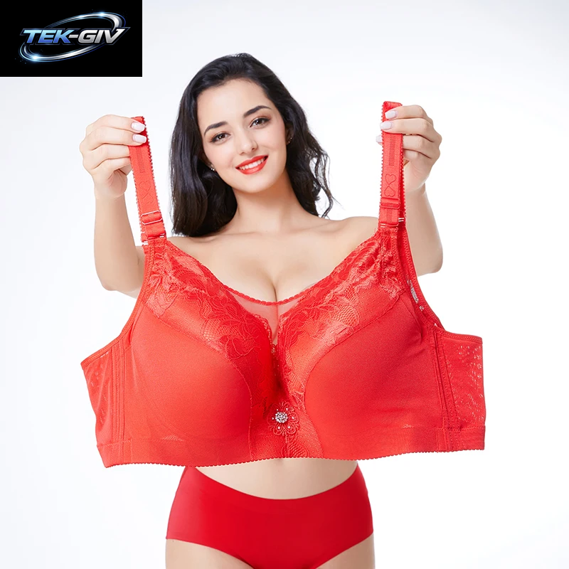 Plus Größe Große Größe Bhs Für Frauen D E F G Cup Bh 115F 120G Bh Push-Up Große Bhs Weibliche Ull-Cup Große Größe Bhs Für Frauen D E F