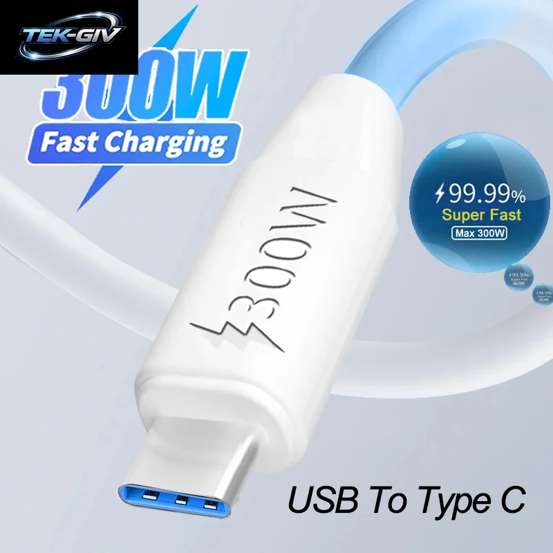 300 W Superschnellladung USB Typ C Datenkabel USB Auf Typ C Datenleitung Schnellladegerät Für Samsung Xiaomi Huawei Android Universal