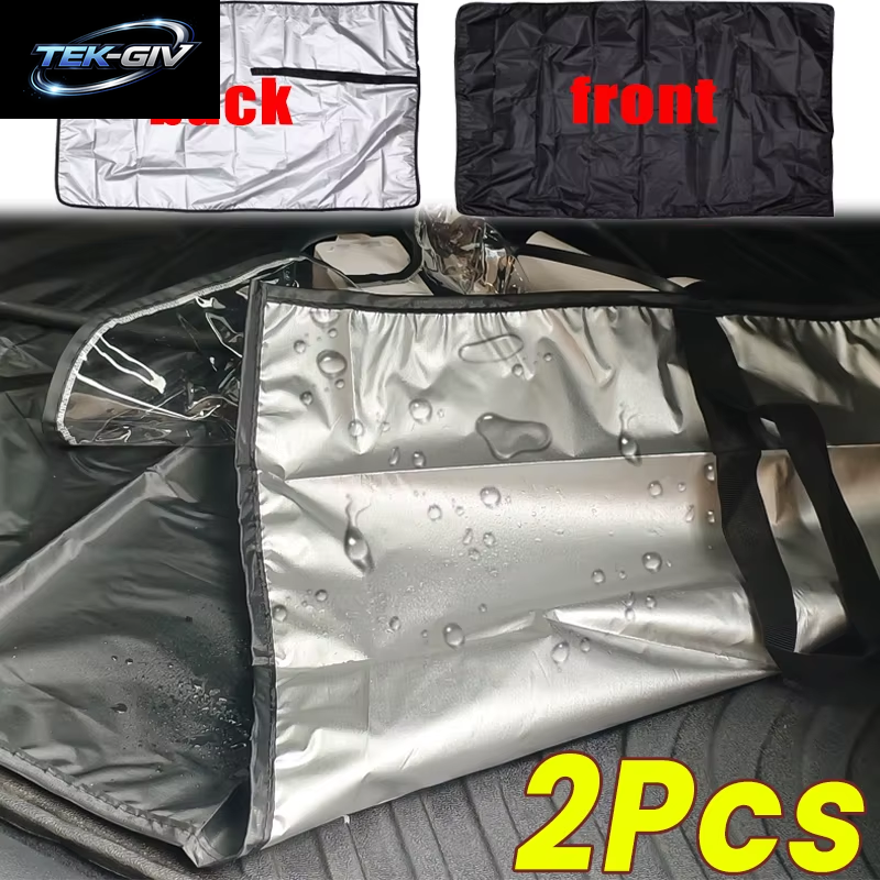 1/2PCS Universal Autos Stamm Matten Wasserdicht Staubdicht Oxford Tuch Cargo-Liner Pads Schutz Fahrzeuge Auto Innen Zubehör
