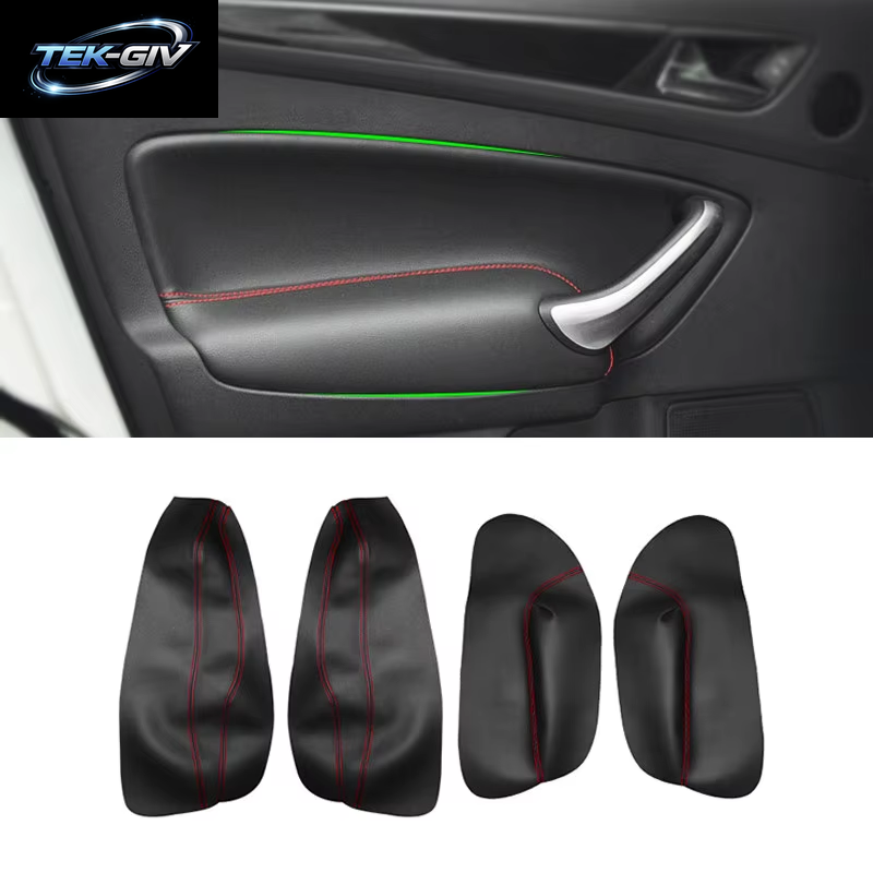 Für Ford Mondeo 2007 2008 2009 2010 2011 2012 Innen Mikrofaser Leder Türgriff Armlehne Panel Abdeckung Trim