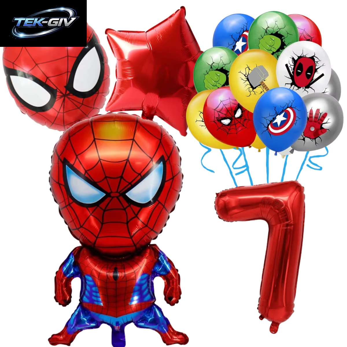 The Avengers Marvel Superheld Hulk Spider-Man Iron Man Ballon Latex Digitalballon Geburtstagsparty Babyparty the Avengers