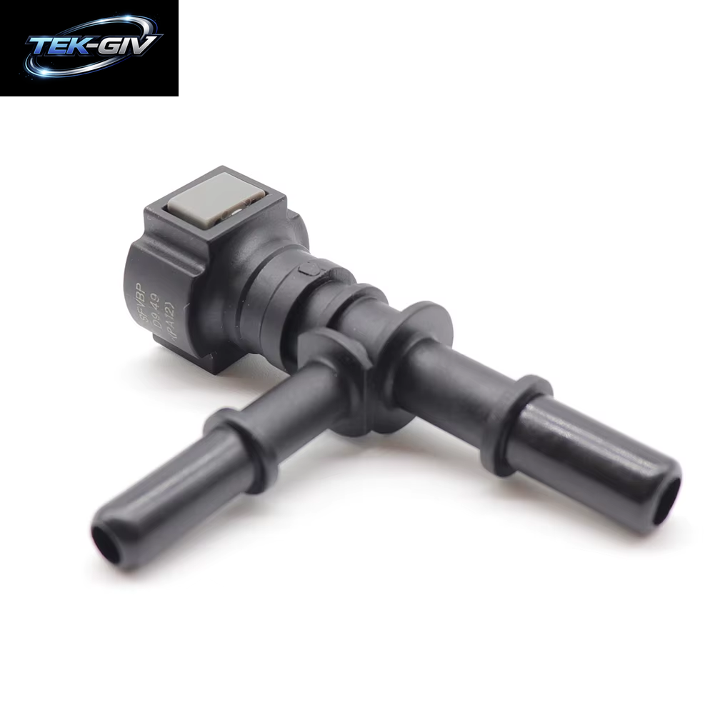 9,49 Auto Kraftstoff Linie Bundy T Schlauch Koppler Schnell Stecker Stecker Quick Release T Schlauch Fitting Nylon Auto Zubehör