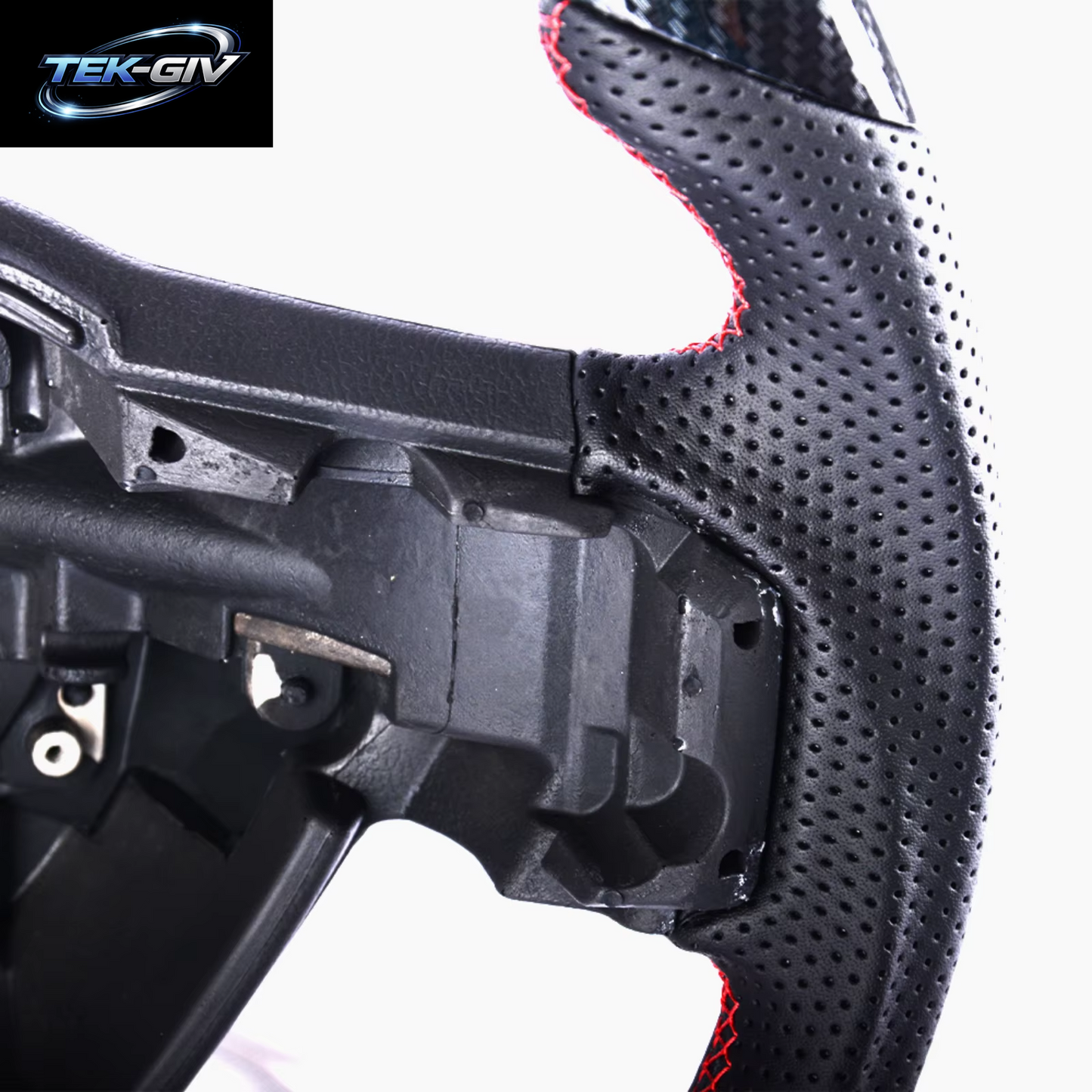 Für Ford F150 Raptor 2015 2016 2017 2018 2019 2020 Hydro-Dip Carbon Fiber Lenkrad Perforiertes Leder Racing Rad