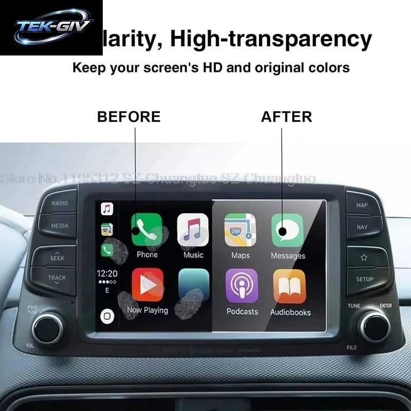 Displays Chutz Folie Aus Gehärtetem Glas Für Hyundai Kona 8-Zoll-Gps-Navigationtouch-Displayfolie
