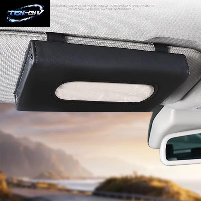 Neue PU Leder Tissue Box Auto Auto Lkw Sonnenblende Hängen Halter Auto Tissue Boxen Auto Innen Lagerung Dekoration Zubehör